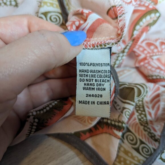 Cecico Collection Sheer Floral/Paisley Top Size Small NWT - Picture 11 of 13